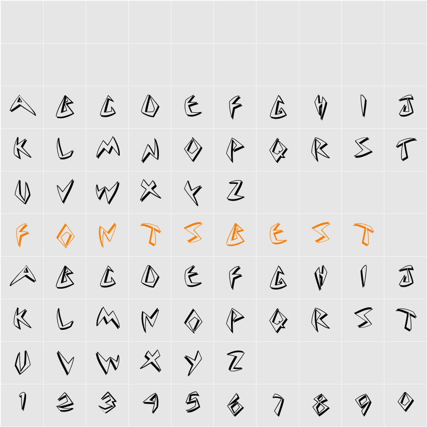 Cuneate Character Map