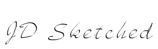 JD Sketched Font Image