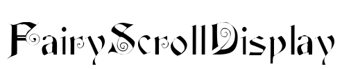 FairyScrollDisplay Font Image