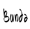 Bunda Font Image