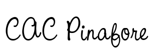 CAC Pinafore Font Image