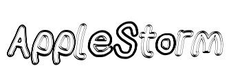 AppleStorm Font Image