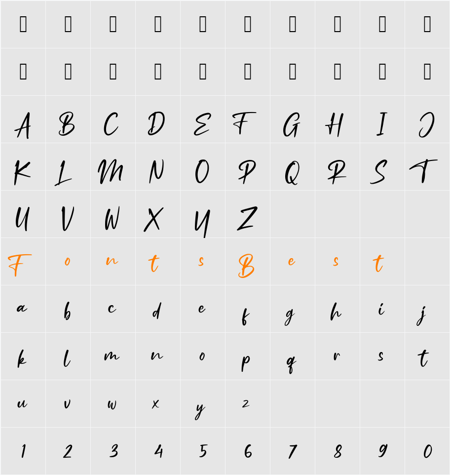 Ruthfully Character Map