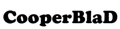 CooperBlaD Font Image