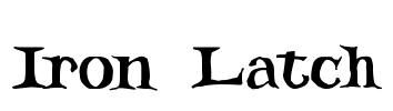 Iron Latch Font Image