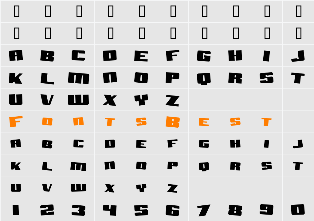 Aftershock Debris Solid Character Map