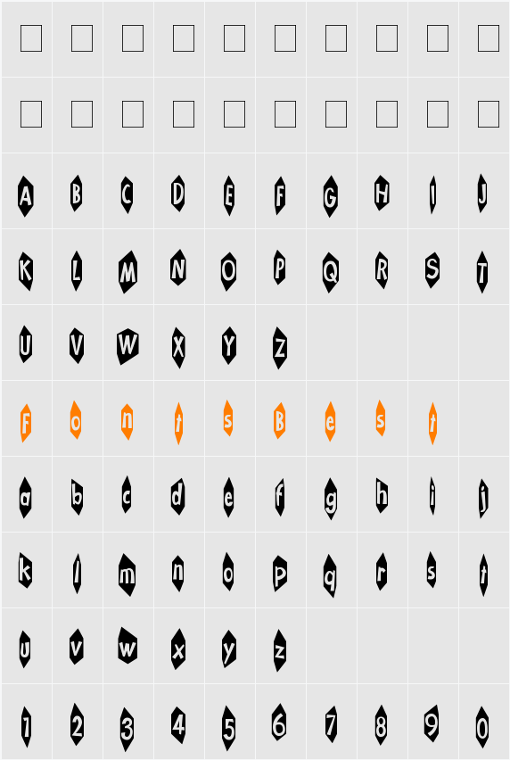 KA-BLAMO! Character Map