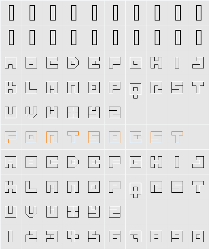 Miss Ellen Character Map