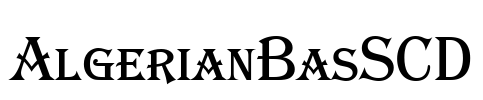 AlgerianBasSCD Font Image