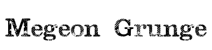 Megeon Grunge Font Image