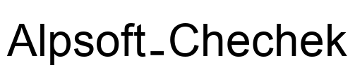 Alpsoft-Chechek Font Image