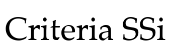 Criteria SSi Font Image