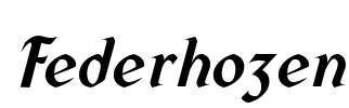 Federhozen Font Image