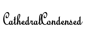 CathedralCondensed Font Image