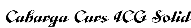 Cabarga Curs ICG Solid Font Image