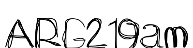 ARG219am Font Image