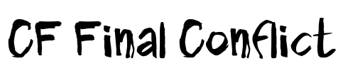 CF Final Conflict Font Image