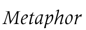 Metaphor Font Image