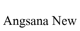 Angsana New Font Image