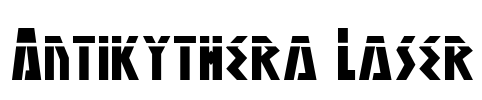 Antikythera Laser Font Image