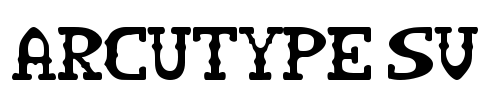 ARCUTYPE SV Font Image