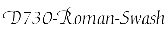 D730-Roman-Swash Font Image