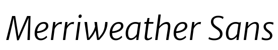 Merriweather Sans