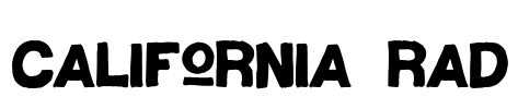 California Rad Font Image