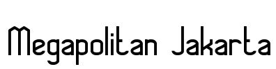 Megapolitan Jakarta Font Image