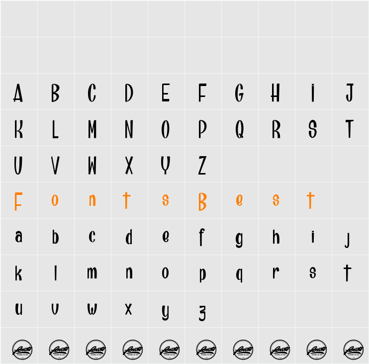 Brainfish_PersonalUseOnly Character Map