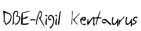 DBE-Rigil Kentaurus Font Image