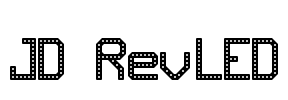 JD RevLED Font Image