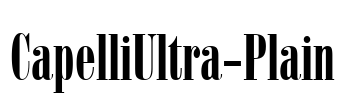 CapelliUltra-Plain Font Image