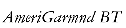 AmeriGarmnd BT Font Image