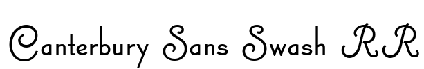 Canterbury Sans Swash RR Font Image