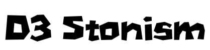 D3 Stonism Font Image