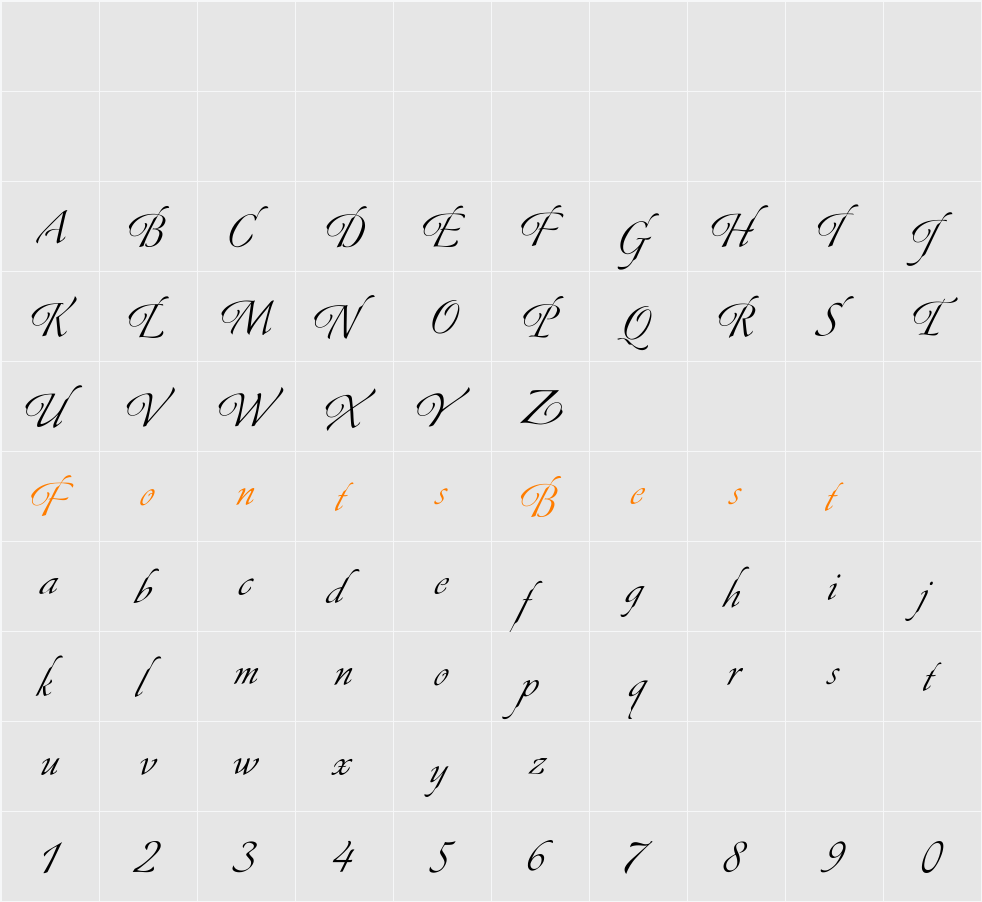 Canette-Regular Character Map