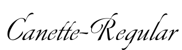 Canette-Regular Font Image