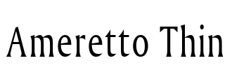 Ameretto Thin Font Image