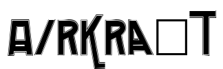 Airkraft Font Image