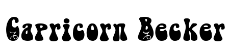 Capricorn Becker Font Image