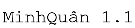 MinhQuân 1.1 Font Image