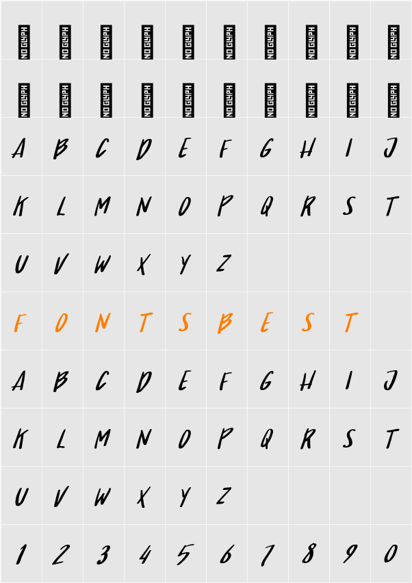 Aerostat Character Map