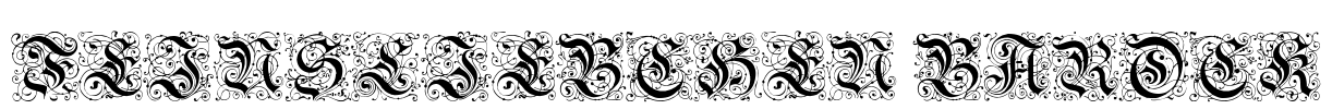 Feinsliebchen Barock Font Image