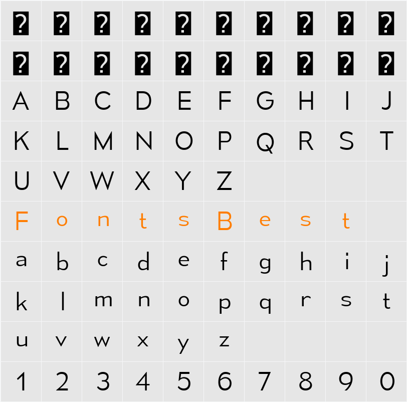 Mesmerize Lt Character Map