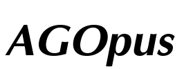 AGOpus Font Image