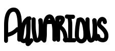 Aquarious Font Image