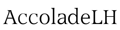 AccoladeLH Font Image