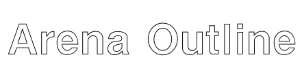 Arena Outline Font Image