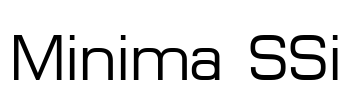 Minima SSi Font Image